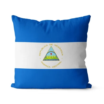 WUZIDREAM Home Decor Чехол для подушки с флагом Никарагуа, наволочка, Декоративная наволочка, декоративная наволочка