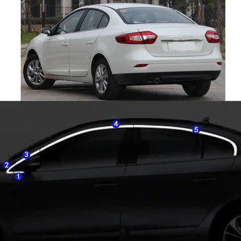 Автомобильная наклейка, украшающая Окно стойки, Средняя полоса, Отделка Рамы Капотов для Renault Fluence 2011 2012 2013 2014 2015+