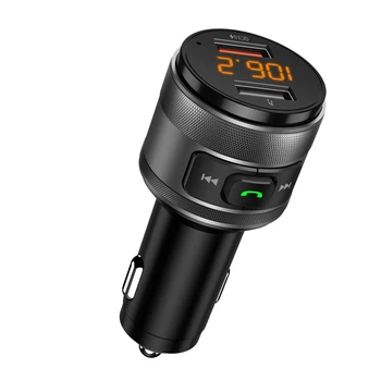 Автомобильное зарядное устройство Fm-передатчик Bluetooth Mp3-плеер Громкая связь Музыка QC3.0 Быстрое зарядное устройство USB C57