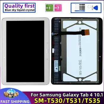 ЖК-Дисплей Для Samsung Galaxy Tab 4 SM-T530 SM-T530 T531 T535 Оригинальный Дисплей Планшета С Сенсорным Экраном и Цифровым Преобразователем В Сборе Замена