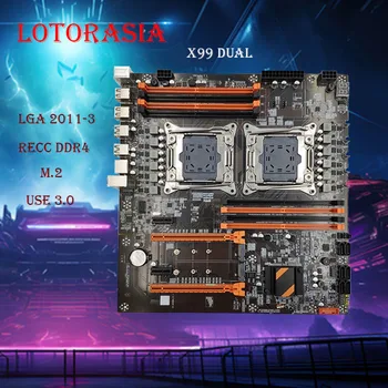 Материнская плата X99 С двойным процессором LGA 2011-3 Поддерживает процессор Xeon E2680 V3 V4 RECC DDR4 M.2 для игр, студии, Рендеринга
