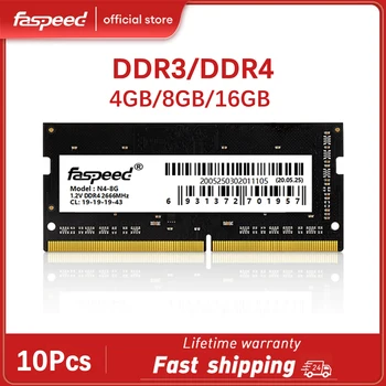 Оперативная память Faspeed Memoria DDR4 2666 МГц 8 ГБ 16 ГБ 1,2 В PC4 Оперативная память DDR3 1600 МГц 4 ГБ 1,35 В PC3 SO-DIMM Ноутбук Для Intel AMD