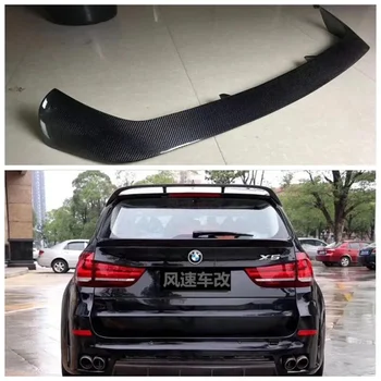 Подходит для BMW X5 F15 2014-2018 Высококачественный карбоновый задний багажник, спойлер на крыше, разветвители крыла