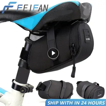 Портативная велосипедная сумка, нейлоновая седельная сумка, водонепроницаемая велосипедная сумка для хранения, сиденье, Велосипедный хвост, Задняя сумка, Седло, Аксессуары для велосипеда