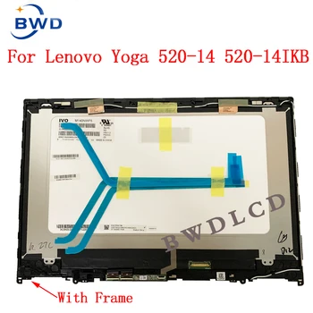 совершенно новый 14,0 Для Lenovo Yoga 520 14 80X8 80ym 520-14IKB ЖК-дисплей С Сенсорным экраном и Цифровым Преобразователем в сборе PN ST50Q37994 5D10N45602